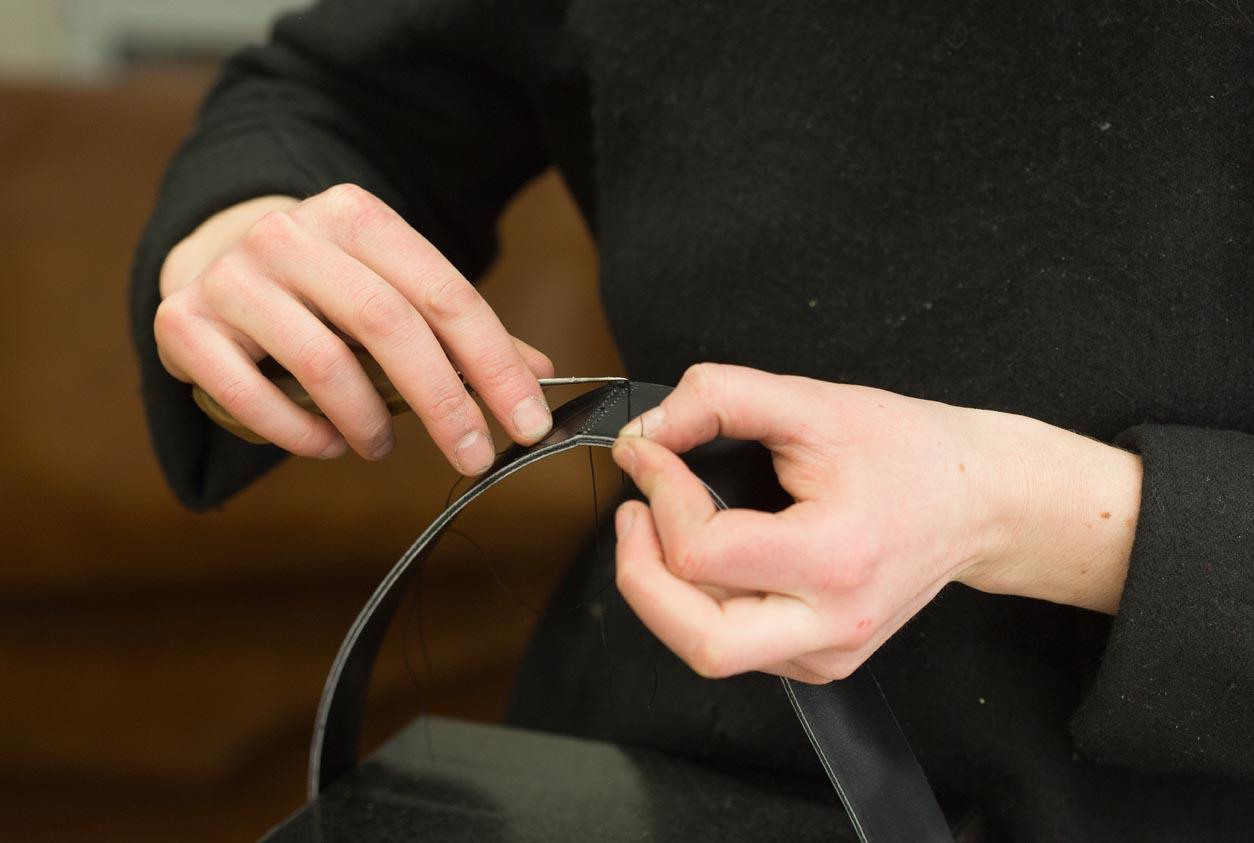 Anne-Charlotte Yver in residency at the John Lobb factory 