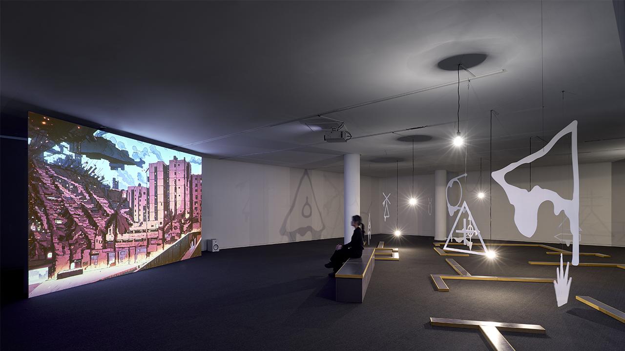 Vue de l'exposition "Plot, Blop, Plop" © Sangtae Kim / Fondation d'entreprise Hermès 
