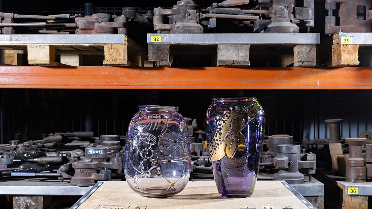 Jacopo Pagin, in residency at the cristallerie Saint-Louis, 2025 © Tadzio