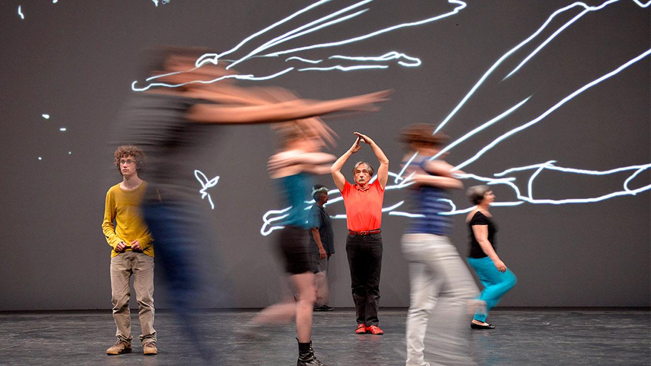 Mathilde Monnier et François Olislaeger, Qu'est-ce qui nous arrive ?!? © Marc Coudrais 